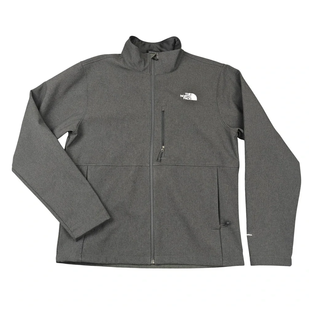 The North Face‎ Jacket Mens Large Gray Windwall Softshell Full Zip NF0A4R2ADYZ